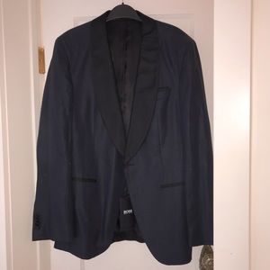 HUGO BOSS LINEN TUXEDO BLAZER SIZE EU48/38